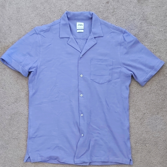 Short sleeve Purple button down shirt - Picture 1 of 1
